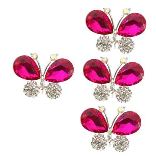 SAFIGLE 4 Stück schmuck dekoration clip shoe charms Schuhdekoration Schmetterlingsapplikation Tierkostüm Schuhclips Ornament Bekleidungszubehör Schuhe Applikation Fallbohrer Patch Bügeln von SAFIGLE