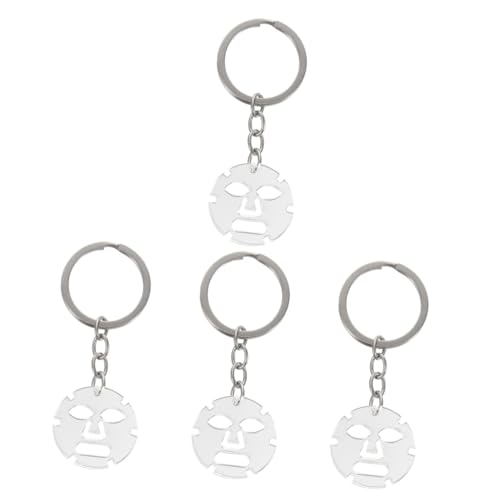 SAFIGLE 4 Stück süße schlüsselanhänger bastelzeug Geschenkidee Glatter Schlüsselanhänger Schmuckanhänger Schlüsselringe Kleiner hängender Schlüsselanhänger -Anhänger Acryl von SAFIGLE