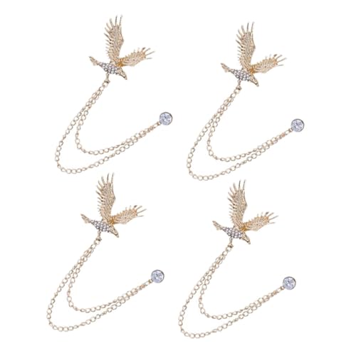 SAFIGLE 4 Teilige Brosche Für Damen Anstecknadel Tier Revers Schmuck Anzug Broschen Zubehör Hut Dekoration Schmuckgeschenk Für Damen Und Herren von SAFIGLE