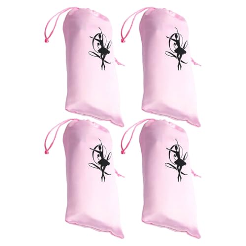 SAFIGLE 4-teilige Ballettschuhtasche Für Mädchen Aufbewahrungstasche Für Tanzschuhe Mit Kordelzug Tragbare Und Organisierte Balletttasche von SAFIGLE