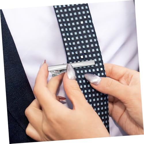 SAFIGLE 4 Teiliges Set Krawattenklammern aus Kupfer Tie Clip mit Starkem Federverschluss Elegantes Minimalistisches Design für Herrenanzüge Formelle Business und Anzughemden Zubehör von SAFIGLE