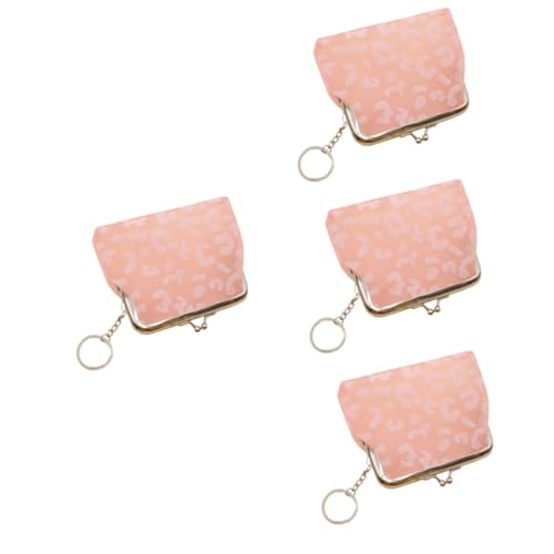 SAFIGLE 4 Transparente Geldbörsen Schlüsselanhänger Kartenhalter Mit Schlüsselring Tragetasche Münzgeldbörse Durchsichtige Geldbörse Kleingeldbeutel Kartenetui Kleingeldbeutel von SAFIGLE