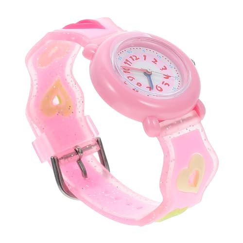 SAFIGLE 4-teilige Silikon-3d-glitzeruhr Digitale Kinderuhr Jungenuhr Uhr Für Kinder Kinderuhr Mit Herzmotiv Tragbare Kinderuhr von SAFIGLE