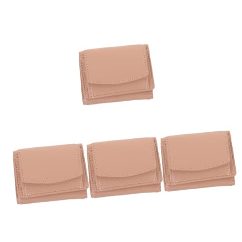 SAFIGLE 4-teiliges Modisches Pu-Leder-Portemonnaie Für Mädchen Kompakter Kartenhalter Wechselgeldbörse Geldbörse Für Frauen Reisen Den Täglichen Gebrauch von SAFIGLE