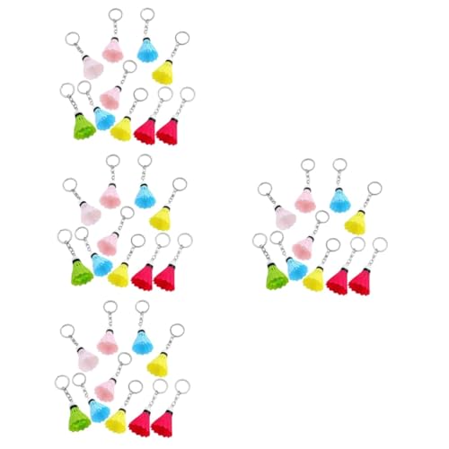 SAFIGLE 4 Sets Mini Badminton Schlüsselanhänger Simulation Sport Kreative Spiel Souvenirs Schlüssel Für Spieler 10 Stück * 4 von SAFIGLE