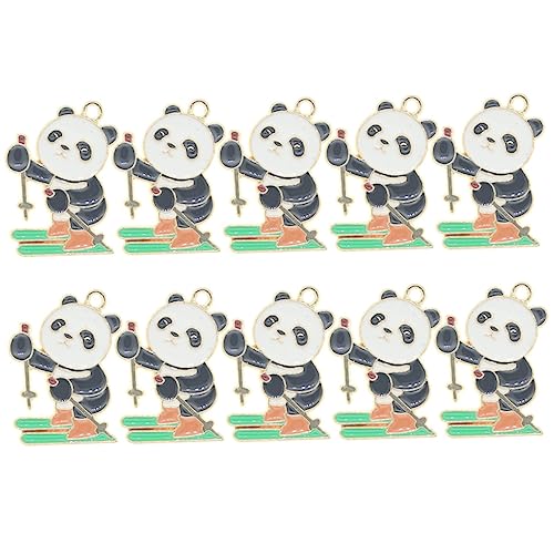 SAFIGLE 40 Stk Anhänger Aus Panda-legierung Tier-emaille-anhänger Armbänder Perlen Zarter Tier-schlüsselanhänger Halsketten Für Paare Paar Schlüsselanhänger Reize Auflistung Multifunktion von SAFIGLE