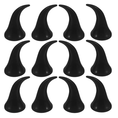 SAFIGLE 40 Stück DIY Teufelshorn Haarspangen – Halloween Dämonenohren Haarspangen Kunststoff Simulations Ochsenhörner DIY Kopfbedeckung Für Halloween Cosplay Kostüm Partyzubehör von SAFIGLE