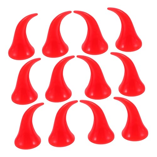 SAFIGLE 40 Stück DIY Teufelshorn Haarspangen – Halloween Dämonenohren Haarspangen Kunststoff Simulations Ochsenhörner DIY Kopfbedeckung Für Halloween Cosplay Kostüm Partyzubehör von SAFIGLE