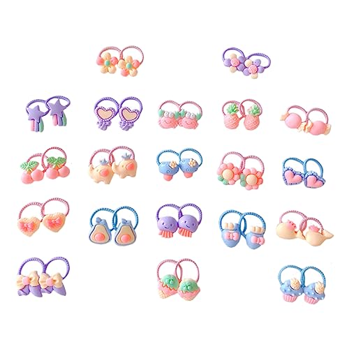 SAFIGLE 40stücke Haargummi Für Kleinkinder Kleine Haargummis Haarring Für Kleinkinder Dehnbar Junge Mädchen Haar Krawatten Haar Krawatten Ringe Seile von SAFIGLE