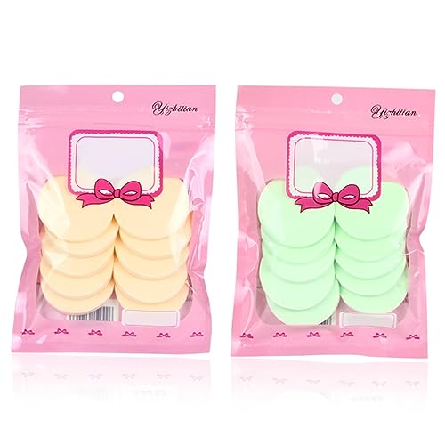 SAFIGLE 4packungen Puderschwamm Gesichtsschwamm Mit Make-up-puderquaste Kosmetik-schönheitsschwämme Für Damen Nass Und Trocken Anwendbar Für -creme Foundation Pudercreme Losem Puder von SAFIGLE