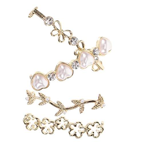 SAFIGLE 4stücke Dekorative Schuhclips Mit Strasssteinen Für Damen Schuhschmuck Zum Anklipsen Geeignet Für Freizeitschuhe Sneaker Und High Heels von SAFIGLE