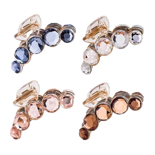 SAFIGLE 4stücke Haarspange Mit Kristallen Haarschmuck Ornament Für Damen Zarte Haarspange Für Täglichen Gebrauch Und Partys von SAFIGLE