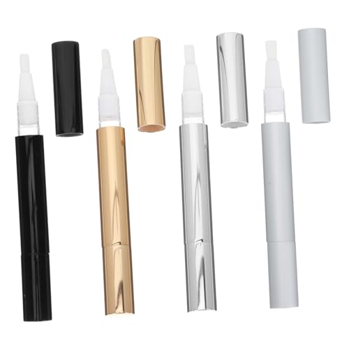 SAFIGLE 4stücke Pack Leere Lipgloss-flaschen Nagellacktube Nachfüllbare Eyeliner-flüssigkeitshalter Einfache Diy-behälter Aus Hochwertigem Material Kompakt Und Tragbar Für Reisen Oder von SAFIGLE