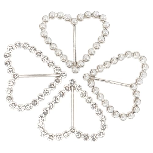 SAFIGLE 4stücke Herzförmige Dekorative Schalclips Multifunktionale Schal-schnallen Für Frauen Für Hochzeiten Partys Und Alltagsoutfits von SAFIGLE