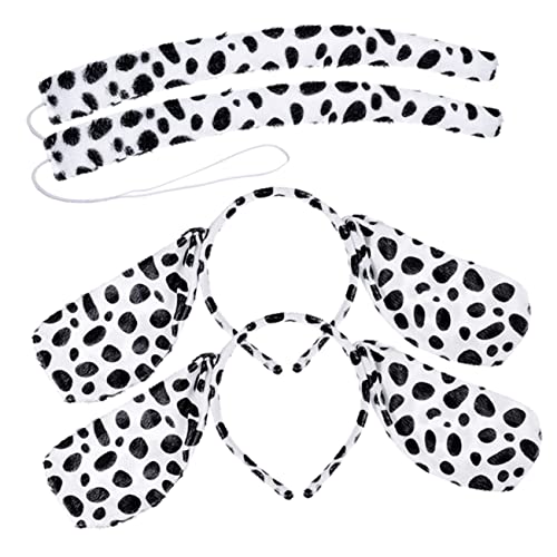 SAFIGLE 4stücke Teiliges Tier-cosplay-set Mit Hunde-stirnband Ohren-stirnband Und Tierkostüm-zubehör Für Party Und Kostümpartys von SAFIGLE