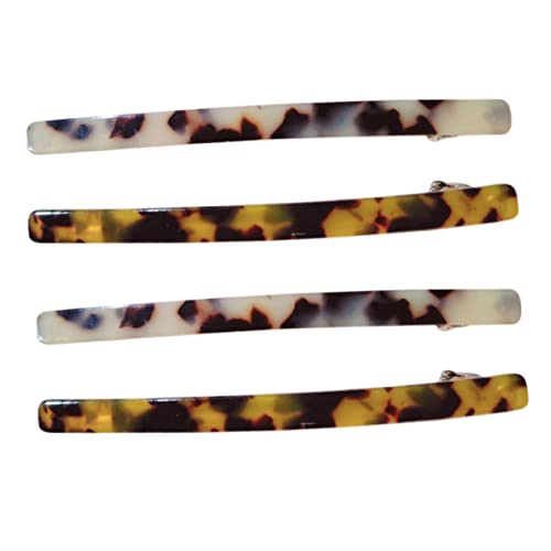 SAFIGLE 4stücke Haarnadeln Aus Acetatleisten Muster Leopard Einfache Haarspangen Barrettes Für Frauen Bobby Pins Haarspangen Für Mädchen Accessoires Für Frauen von SAFIGLE