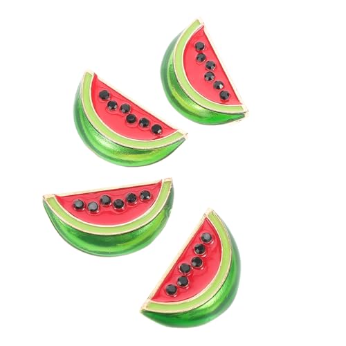 SAFIGLE 4stücke Wassermelonen-brosche-clip Wassermelonen Cardigan-clip Mit Melonen-design Pullover-clips Für Damen Schal-clips Aus Leichtem Material Broschen-clips Für Kleidung Verschlüsse von SAFIGLE