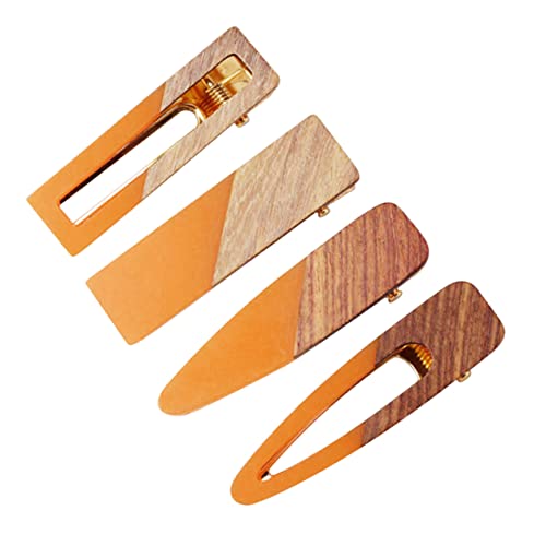 SAFIGLE 4stücke Acryl Haarspange Schlichte Haarnadeln Bobby Pins Haarspange Haarnadeln Retro Für Damen Mädchen Partys Zeremonien von SAFIGLE