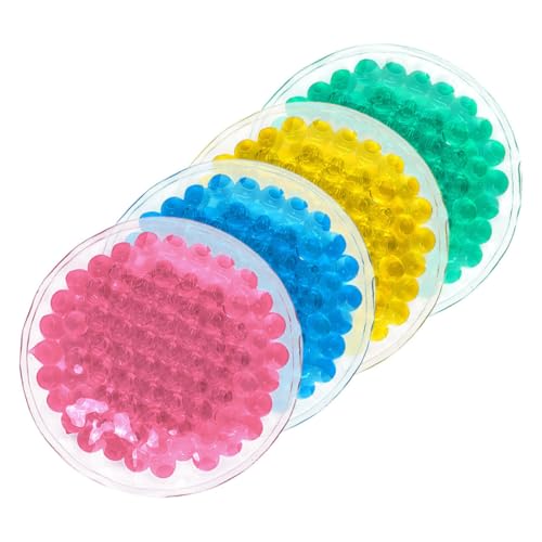 SAFIGLE 4stücke Eisbeutel Runde Gel-kalt Für Gesicht Augen Wiederverwendbar Kältetherapie Für Verletzungen Und Müdigkeit Linderung Packs Für Junge Mädchen von SAFIGLE