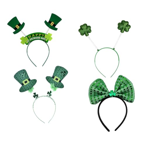 SAFIGLE 4stücke Grüne Haarreifen Für St Patrick's Day Party Passend Zu Koboldkostümen Als Foto-requisiten Für Besondere Anlässe von SAFIGLE