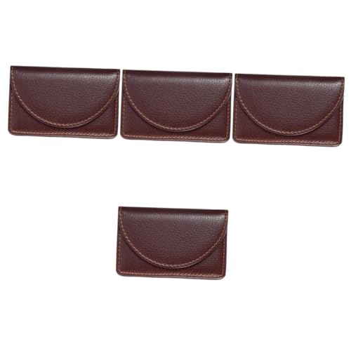 SAFIGLE 4stücke Pu Visitenkartenetui Kartenhalter Geldbörse Mit RFID-Schutz Für Id Und Kreditkarten Für Geschäfts Und Alltagsgebrauch von SAFIGLE