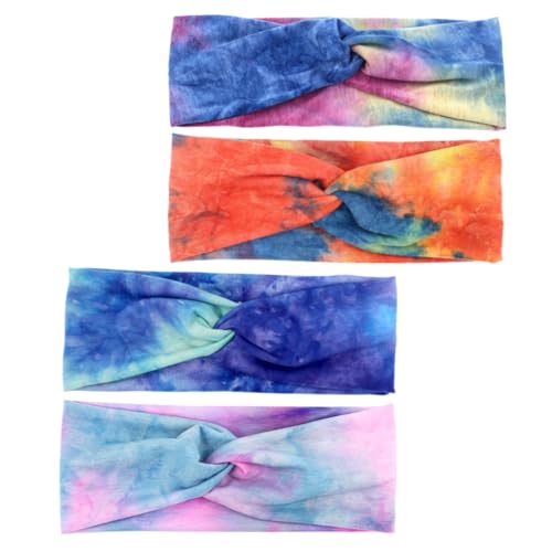 SAFIGLE 4stücke Sport Stirnband Für Frauen Yoga Stirnband Workout Haarband Schweißband Fitness Übungs Stirnbänder Stirnbänder Basketball Schweißbänder von SAFIGLE