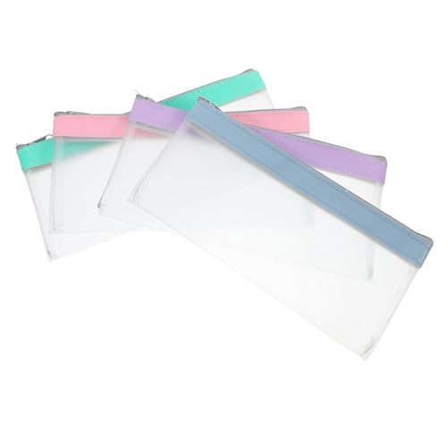 SAFIGLE 4stücke Transparente Geldbörse Mit Reißverschluss Für Damen Und Herren Budgetumschlag Aus Wiederverwendbarem Material Zum Aufbewahren Von Bargeld Und Schecks Vielseitige Kleine SAFIGLE 4stücke Transparente Geldbörse Mit Reißverschluss Für Damen Und Herren Budgetumschlag Aus Wiederverwendbarem Material Zum Aufbewahren Von Bargeld Und Schecks Vielseitige Kleine von SAFIGLE
