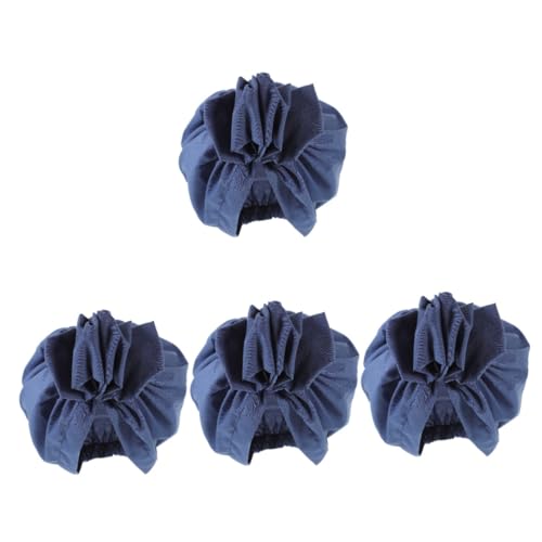 SAFIGLE 4stücke Vintage Turban Damen Mit Blumenverzierung Elastisches Beanie Für Modisches Kopftuch Für Besondere Anlässe Und Alltag Und Leicht Für Familie Und von SAFIGLE