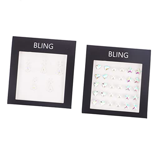 SAFIGLE 5 Blätter Selbstklebende Strassaufkleber für Acryl Rhinestone Sticker für Make Up und Diy Dekoration Bunte Leicht Haftende Dekoration für Partys und Bastelprojekte von SAFIGLE