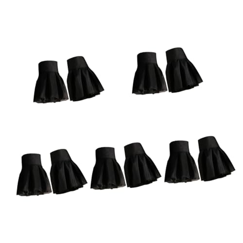 SAFIGLE 5paare Fake Ärmel Damen Abnehmbare Chiffon Manschetten Für Hochzeiten Partys Und Kostüme Handgelenkaccessoires Mit Feinen Rüschen Und Für Halloween Und Cosplay von SAFIGLE