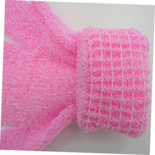 SAFIGLE 5 Paare Peelinghandschuhe Bad Duschhandschuhe mit Fingern Beidseitig Verwendbar Dehnbar Sanftes Körper Peeling für Männer Frauen und Wiederverwendbar Einfach zu Reinigen von SAFIGLE