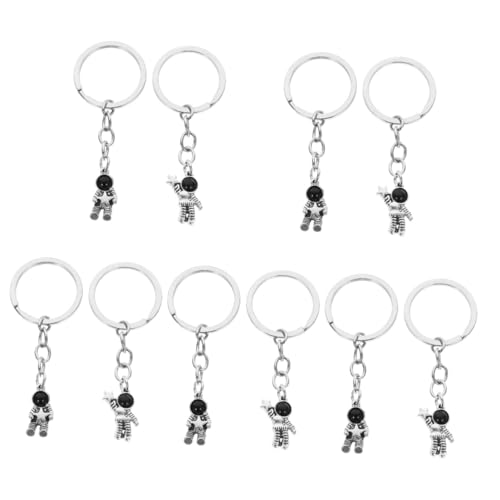 SAFIGLE 5 Paare Schlüsselbund Schlüsselringe Schlüsselanhänger Freundschaftskette Geldbörse-Ornament Taschenanhänger Legierung von SAFIGLE