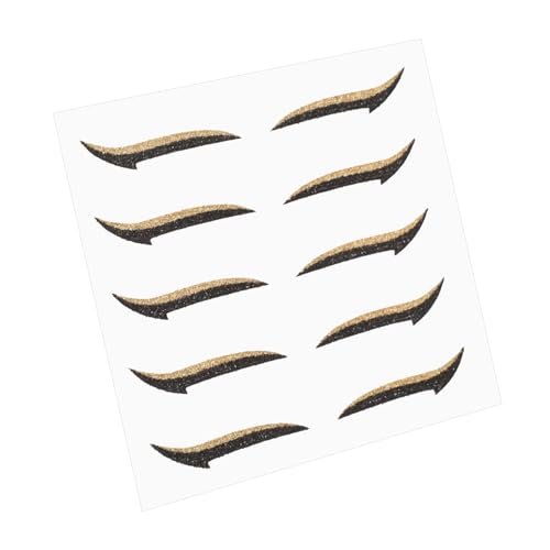 SAFIGLE 5paare Selbstklebende Eyeliner-aufkleber Glitzer-eyeliner-aufkleber Lidstrichstreifen Augenlid-klebeband Für Party-make-up-tool Für Frauen von SAFIGLE