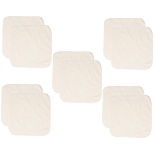 SAFIGLE 5 Sätze Gesichtsreinigungstücher Handtuch Mikrofaserschwämme Für Die Gesichtsbehandlung Gesichtsreinigungstuch Kleidung Waschen Bambusfaser Beige 2 Stücke * 5 von SAFIGLE