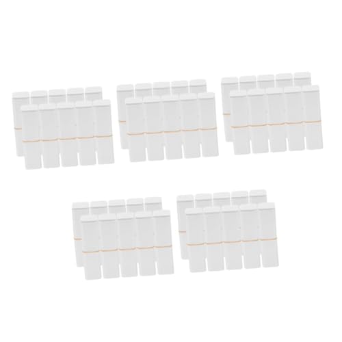 SAFIGLE 5 Sätze Lippenstift Tube Lipglossrohre Mädchen Röhren Nachfüllbarer Lippentubus Lippenbehälter Leere Lipgloss-tuben Lipgloss Leere Tuben Abs Weiß 10 Stück * 5 von SAFIGLE