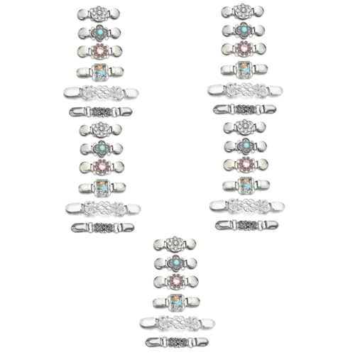 SAFIGLE 5 Sets Vintage Pullover Strickjacke Clip Modische Damen Kleid Clip Dekorative Schal Zubehör 6 Stück * 5 von SAFIGLE