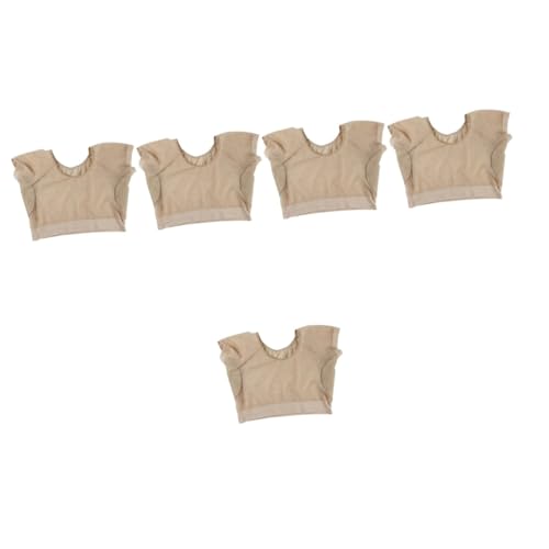 SAFIGLE 5 Stück Armpit Sweat Vest für Damen Waschbares Schweißabsorptionshemd für Sommer Atmungsaktives Achsel Pad für Jogging Sport und Freizeitaktivitäten von SAFIGLE