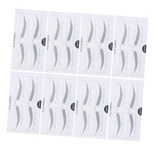 SAFIGLE 5 Stück Assistive Gerät Für Augenbrauen -patch Für Frauen Augenbrauenschablonen Augenbrauen-vorlage Augenbrauenkarte Aufkleber Für Augenbrauen Weiß von SAFIGLE