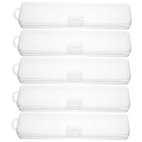 SAFIGLE 5 Stück Aufbewahrungsbox für Make-up-Pinsel Make-up-Etui Zahnbürsten-Aufbewahrungsbox-Organizer machen Inhaber Reisezahnbürstenetui Reisen Sie Zahnbürstenhalter pp von SAFIGLE