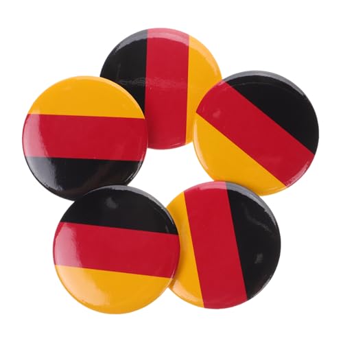 SAFIGLE 5 Stück Deutschland Flagge Brosche Legierung Anstecknadel Für Kleidung Damen Herren Mehrzweck Dekoration Für Partys Hochzeiten Anzüge Pullover Zarte Sicherheitsnadel von SAFIGLE