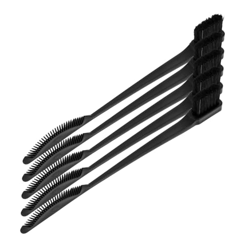 SAFIGLE 5 Stück Doppelkopf-make-up-pinsel Concealer-pinsel Für Augenbrauen Abgewinkelter Lidschattenpinsel Doppelkopfbürste Pinsel Zum Mischen Von Lidschatten Wimpernkamm Borstenhaar Black von SAFIGLE