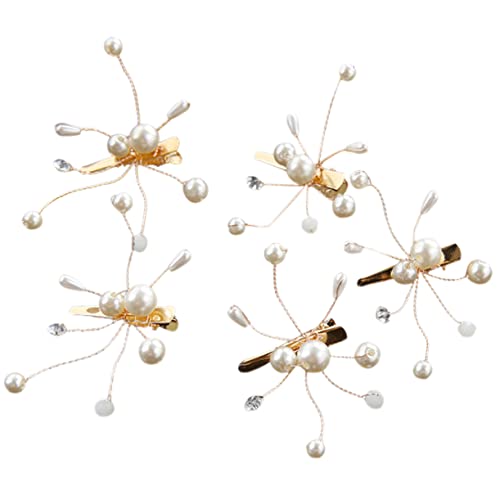 SAFIGLE 5stücke Teilige Perlen-haarnadel Für Hochzeit Haarspange Für Frauen Hochzeits-zubehör Haar-klammern Für Braut Zubehör Für Hochzeitsfrisuren von SAFIGLE