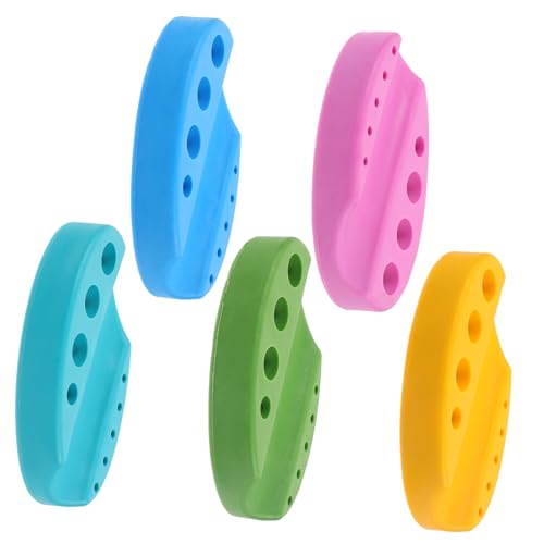 SAFIGLE 5 Stück Farbregal Pigment-Organizer Halter zum Tätowieren Organisator für Tattoo-Zubehör Halterung für Tätowierbecher Stifthalter Tattoo-Fall weiches Silikon von SAFIGLE