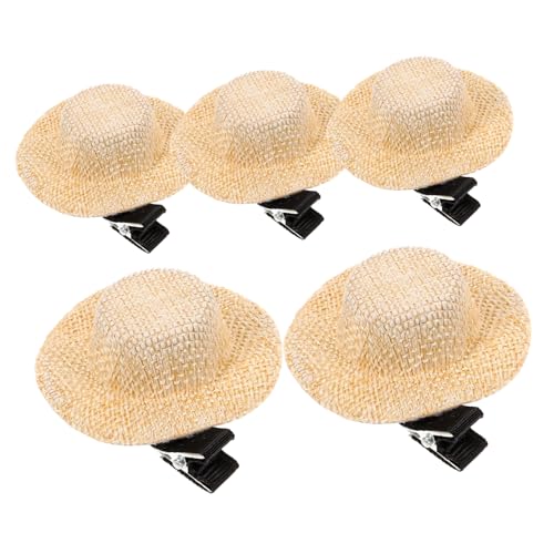 SAFIGLE 5er-pack Miniatur-haarspangen in Hutform Haarschmuck Für Mädchen Haarnadel Für Mädchen Elegant Für Partys Und Veranstaltungen von SAFIGLE