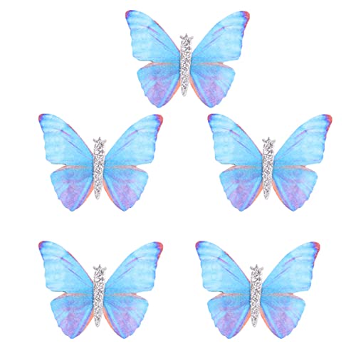 SAFIGLE 5 Stück Quaste Schmetterling Haarspangen Fee Schmetterlinge Haarnadel Clip Haarnadel Schleife Haarspange Haarschmuck Für Frauen Mädchen von SAFIGLE