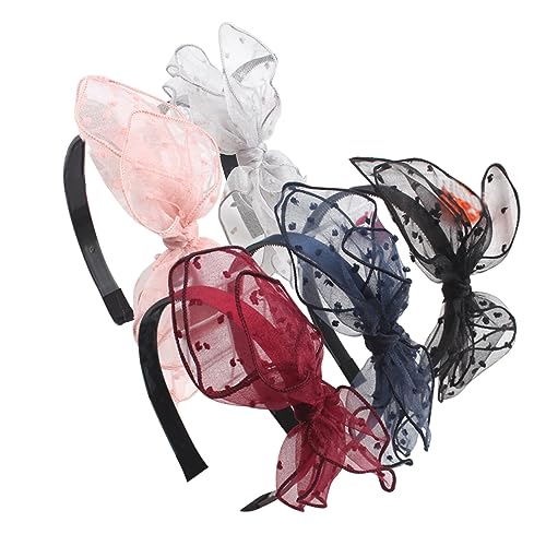 SAFIGLE 5stücke Teiliges Stirnband-set Haarreif Gezahntes Stirnband Rutschfeste Haarbands Charmantes Design Für Damen Und Mädchen von SAFIGLE