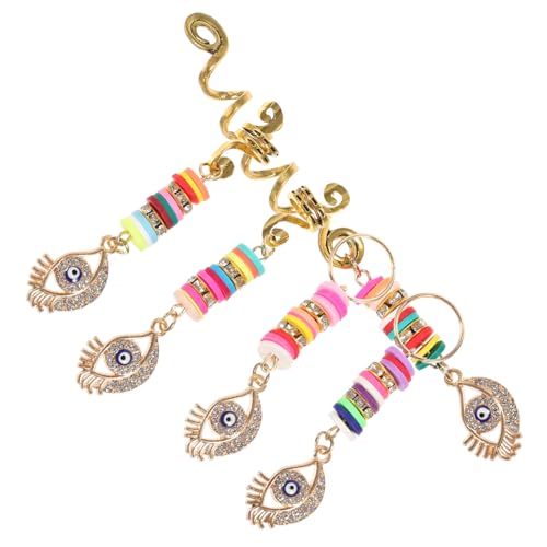 SAFIGLE 5 Stück Teiliges Dreadlock Zubehör für Stylische Haarschmuck Ringe und Clips für Zöpfe und Dreads Einzigartiges Design für Besondere Anlässe und Festivals von SAFIGLE