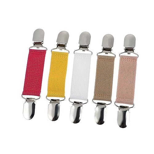 SAFIGLE 5 Stück Teiliges Elastische Schalclips Dekorative Schnallen für Pullover und Cardigans zur Fixierung von Kleidung und Accessoires Langlebiges Material Vielseitig Einsetzbar von SAFIGLE