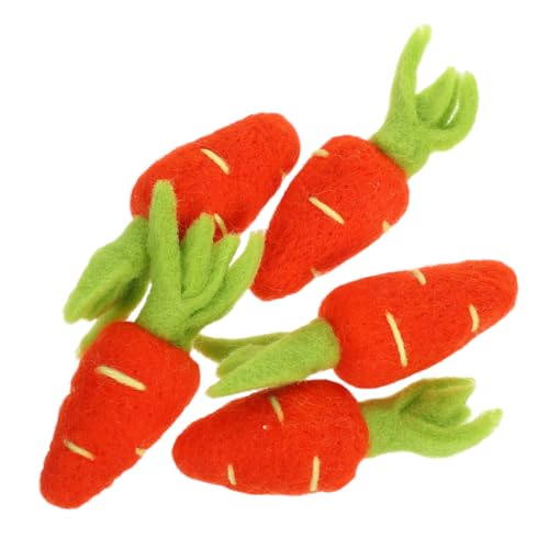 SAFIGLE 5 Stück Teiliges Filz Haarschmuck DIY Broschen Haarnadeln Kleidung Hüte Bastelzubehör Niedliche Wollfilz Ornamente für Zöpfe und Dekorative Accessoires von SAFIGLE