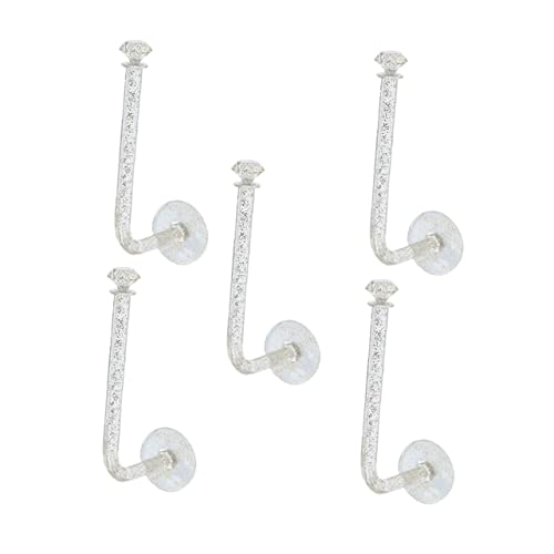 SAFIGLE 5 Stück Teiliges Haargummi Organizer aus Langlebigem mit Selbstklebender Rückseite Kratzfreier Wandhalterung für Stirnbänder Scrunchies und Haarschmuck Flexibel oder Horizontal von SAFIGLE